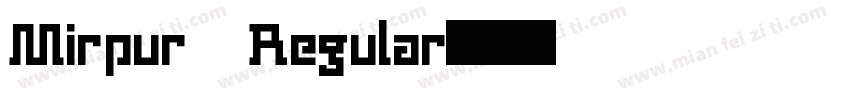 Mirpur Regular字体转换